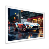 Classics Cobra Car At Night I - Car Old American Canvas Wall Art