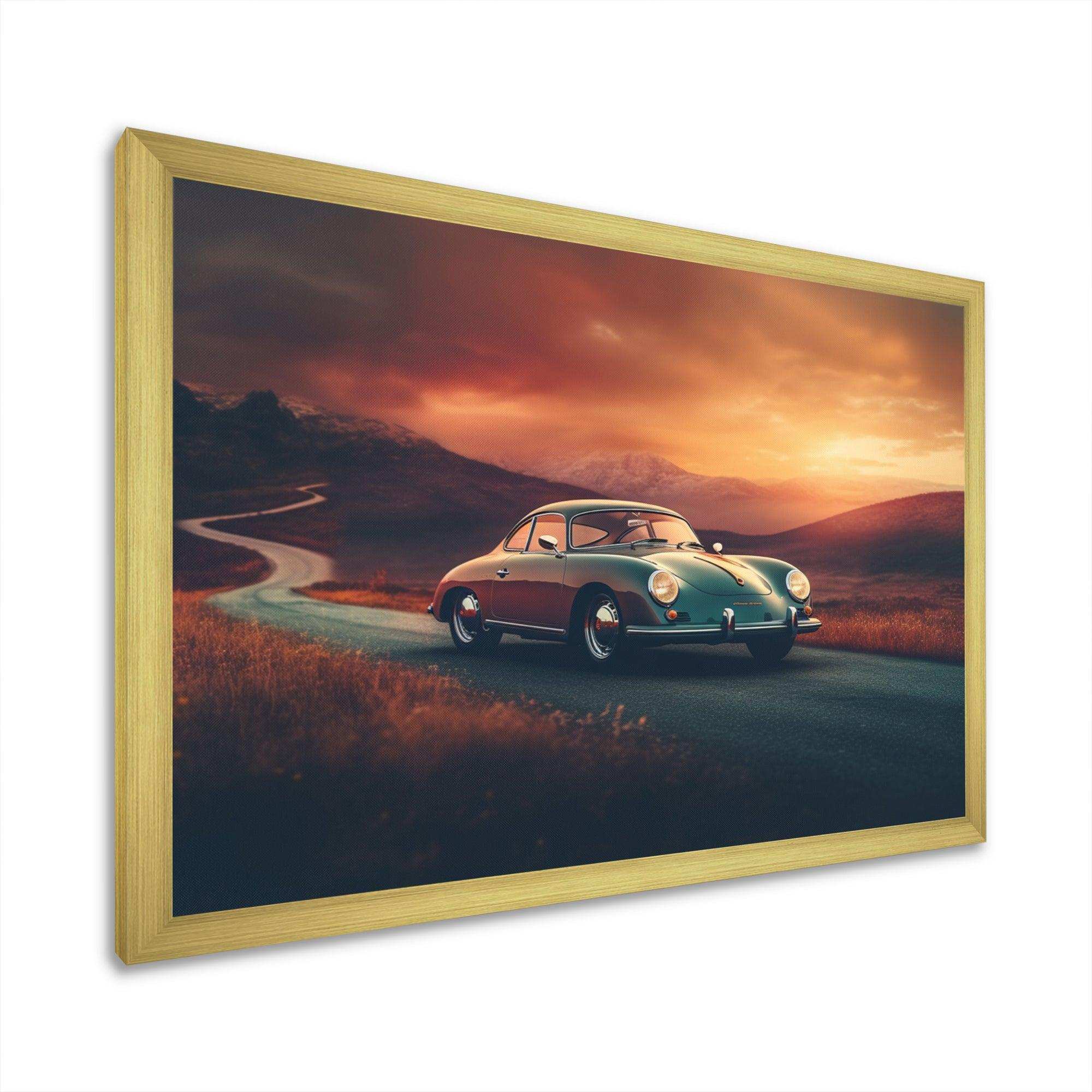 Classic German Car Scenery I - Performing Arts Canvas Wall Art
