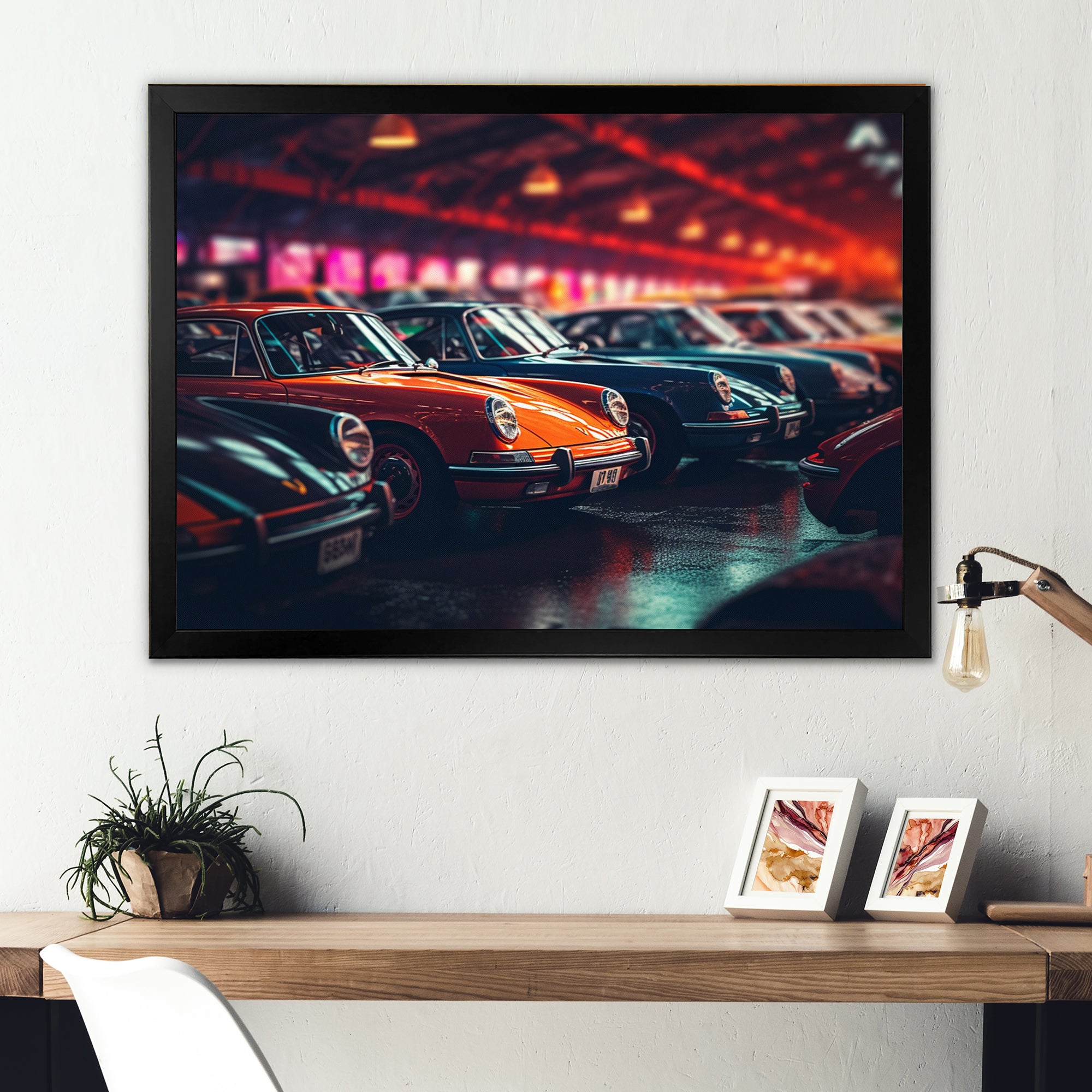 Classic German Car Harmony - Cars Retro Canvas Wall Art