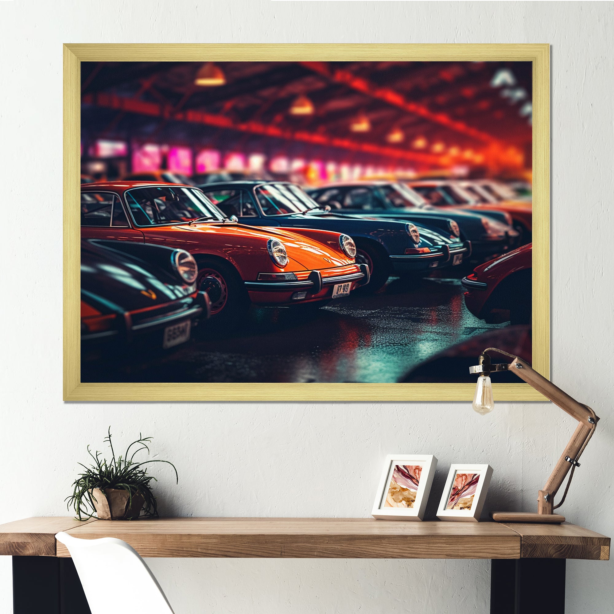 Classic German Car Harmony - Cars Retro Canvas Wall Art