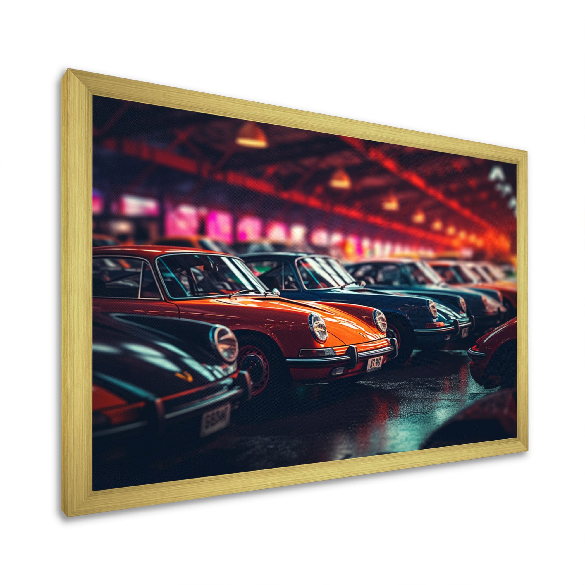 Classic German Car Harmony - Cars Retro Canvas Wall Art