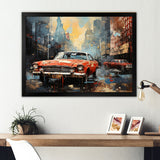 Vintage Car Collage - Cars Retro Canvas Wall Art