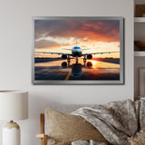 Ready For Take Off Plane Photo - Plane Canvas Wall Art