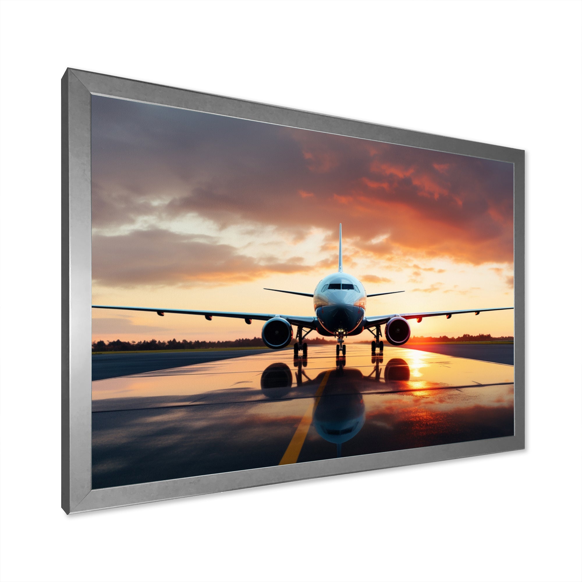 Ready For Take Off Plane Photo - Plane Canvas Wall Art