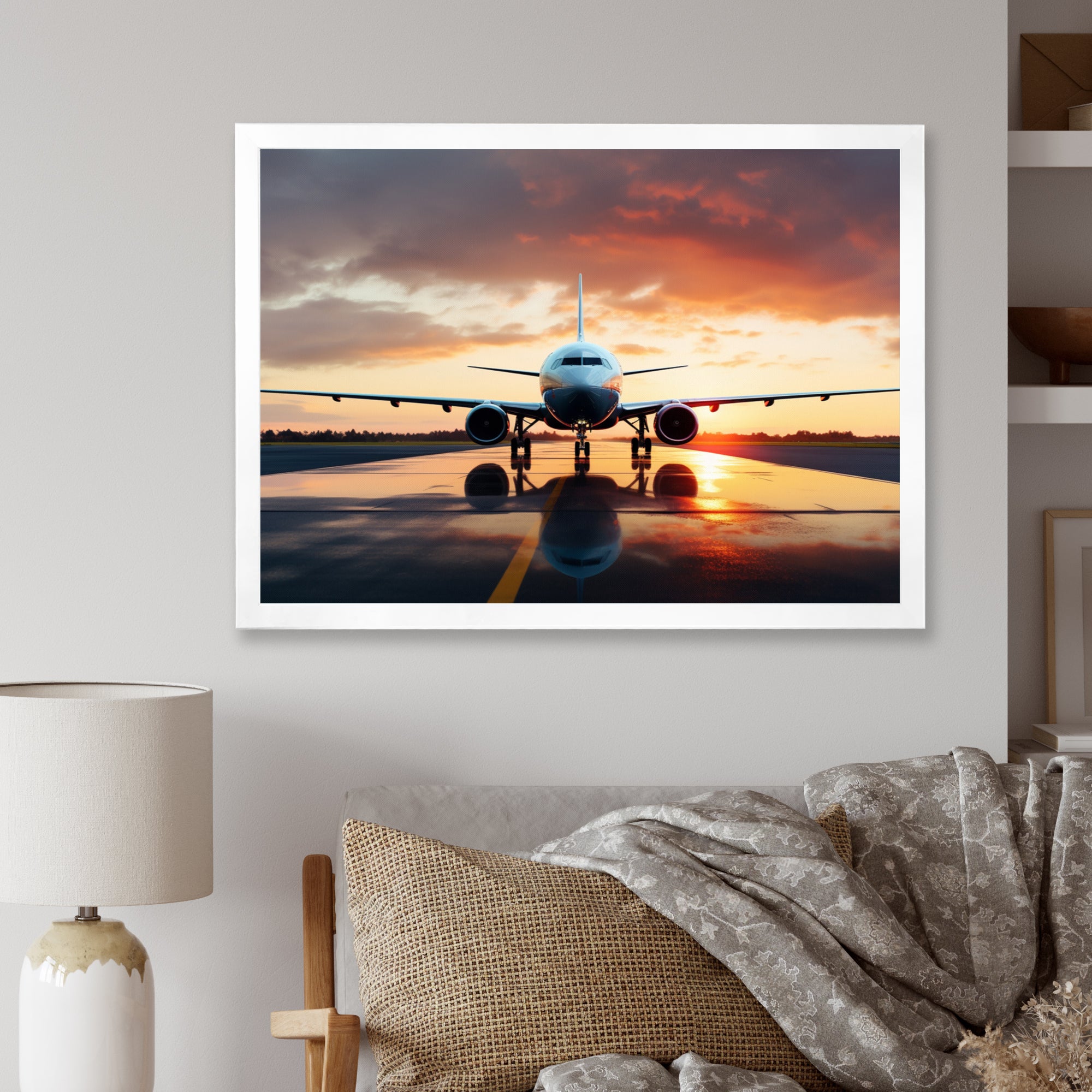 Ready For Take Off Plane Photo - Plane Canvas Wall Art