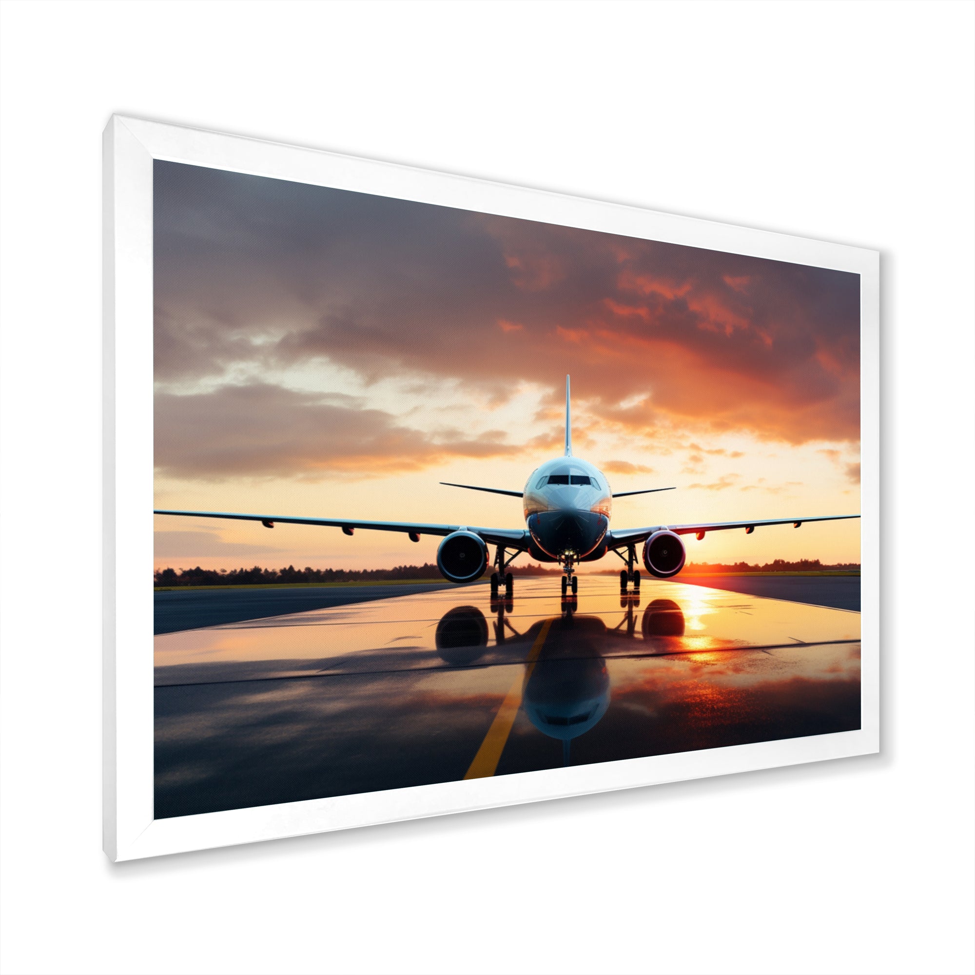 Ready For Take Off Plane Photo - Plane Canvas Wall Art