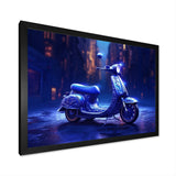 Scooter City Rides I - Scooter Canvas Wall Art