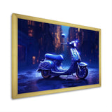 Scooter City Rides I - Scooter Canvas Wall Art