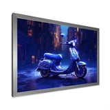 Scooter City Rides I - Scooter Canvas Wall Art
