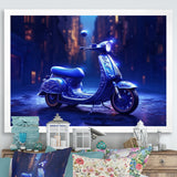 Scooter City Rides I - Scooter Canvas Wall Art