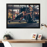 Couple Training - Aerobic & Bodybuilding Canvas Wall Art