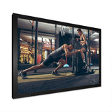Couple Training - Aerobic & Bodybuilding Canvas Wall Art