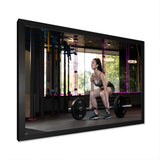 Woman Bodybuilding Workout - Aerobic & Bodybuilding Canvas Wall Art
