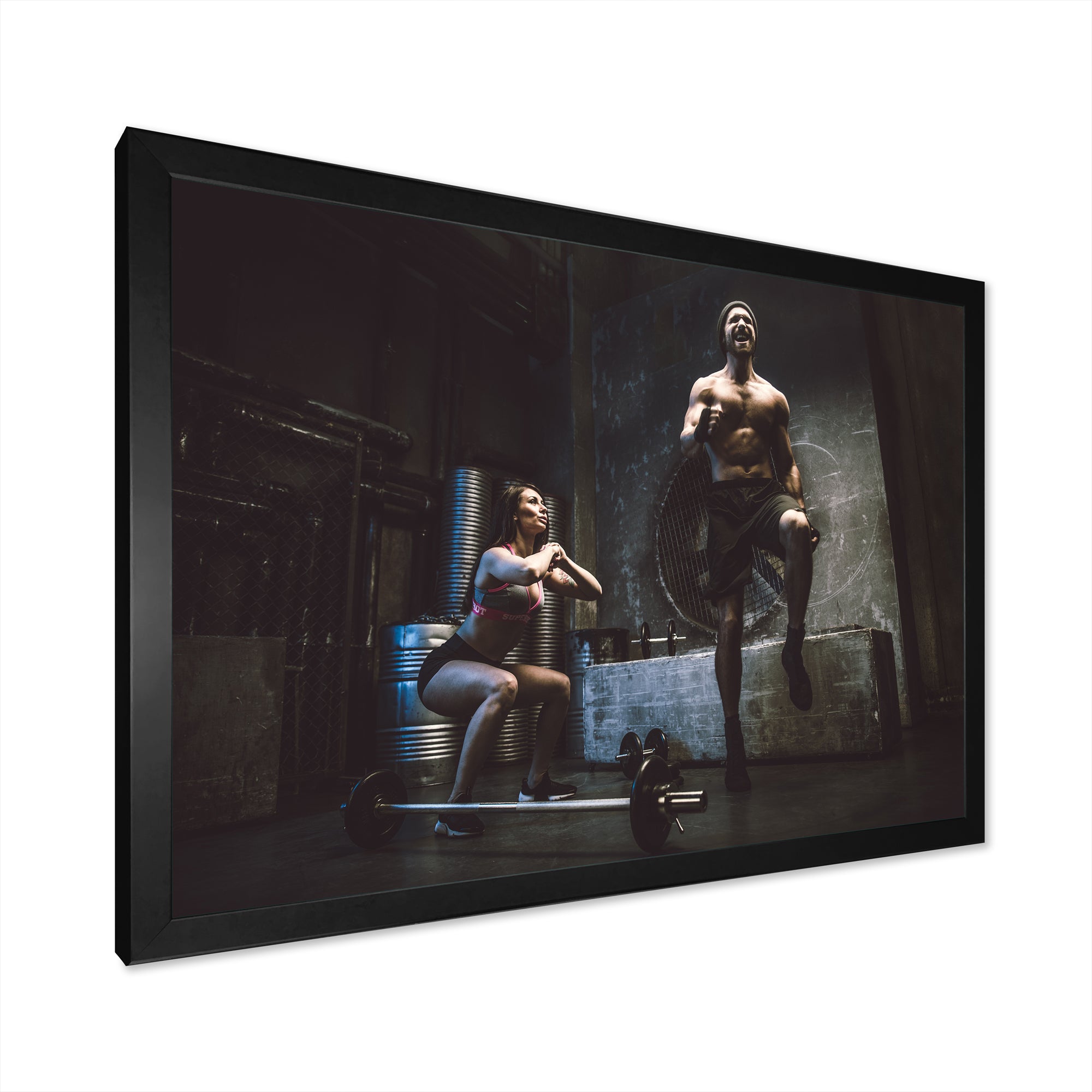 Bodybuilding Workout - Aerobic & Bodybuilding Canvas Wall Art