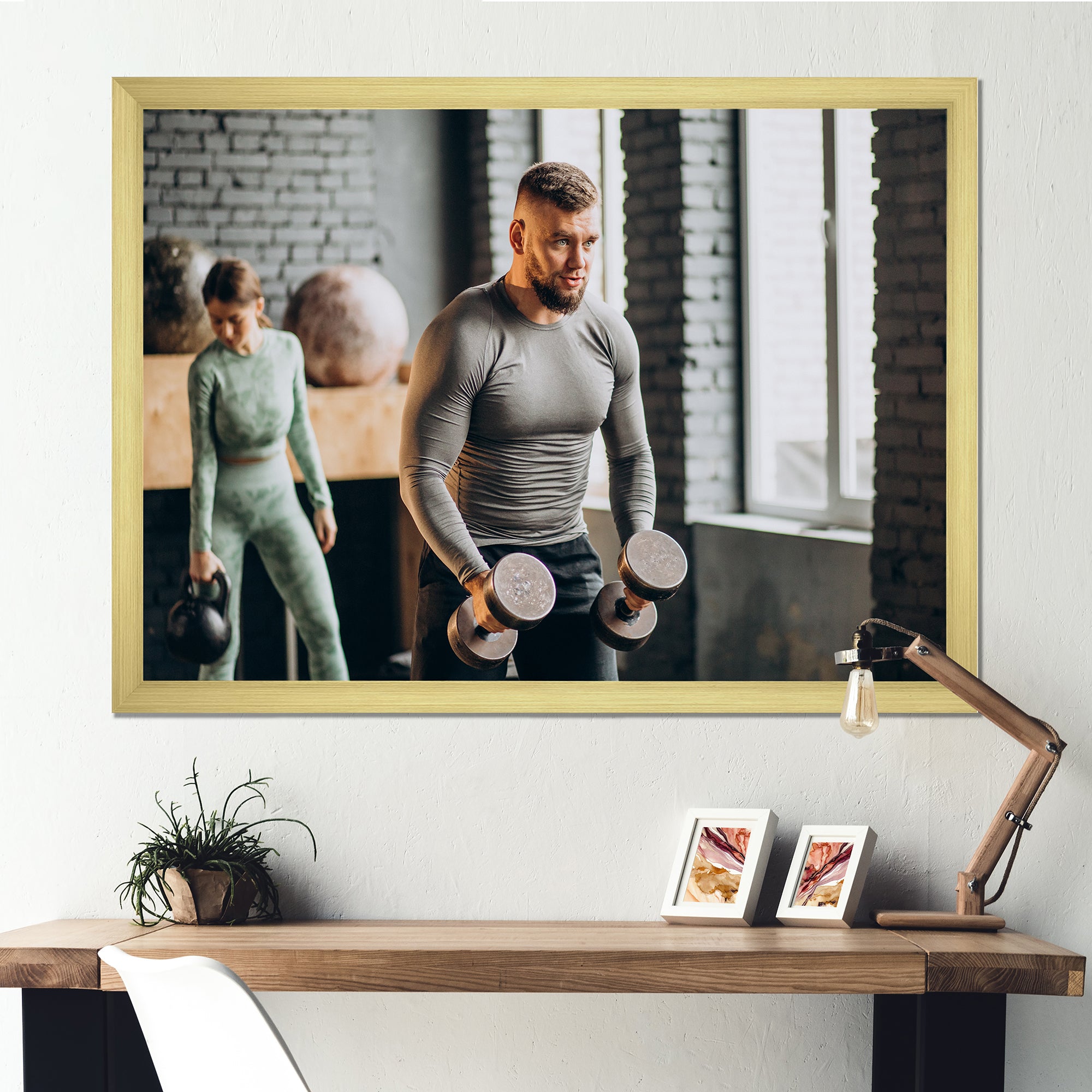 Bodybuilding Workout I - Aerobic & Bodybuilding Canvas Wall Art