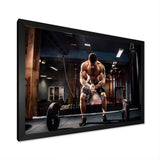 Bodybuilding Deadlift Prepare - Aerobic & Bodybuilding Canvas Wall Art