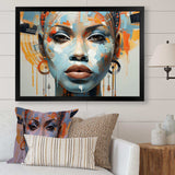 Queen Of Africa Woman Portrait - People Canvas Wall Art