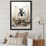 Minimalist March Charcoal Ant - Ant Home Decor Art