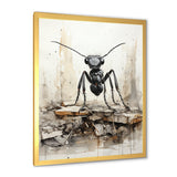 Minimalist March Charcoal Ant - Ant Home Decor Art