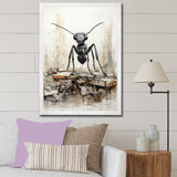 Minimalist March Charcoal Ant - Ant Home Decor Art