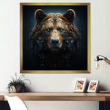 A Baroque Featuring A Bear With Gold - Bear Canvas Wall Art