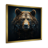 A Baroque Featuring A Bear With Gold - Bear Canvas Wall Art