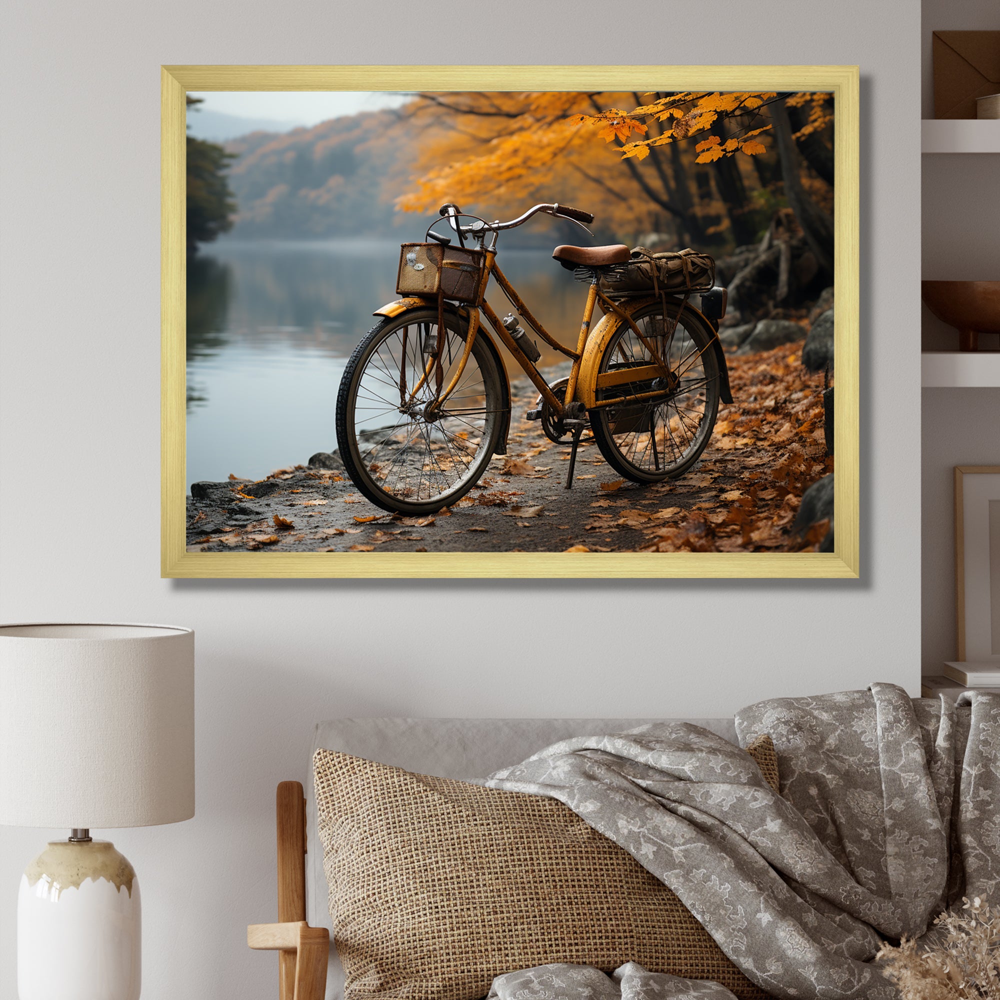 Amber Adventure Bicycle - Bicycle Canvas Wall Art