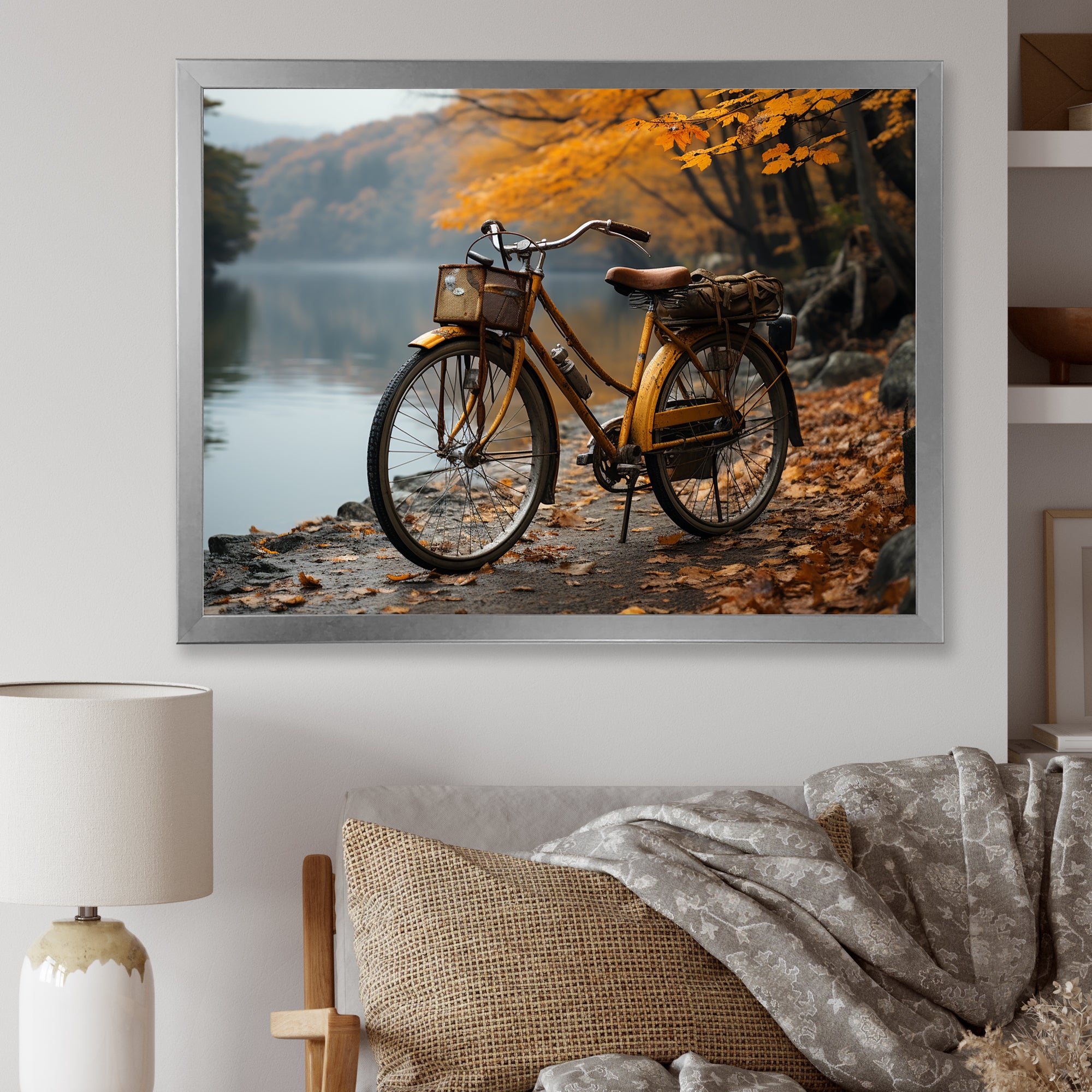 Amber Adventure Bicycle - Bicycle Canvas Wall Art