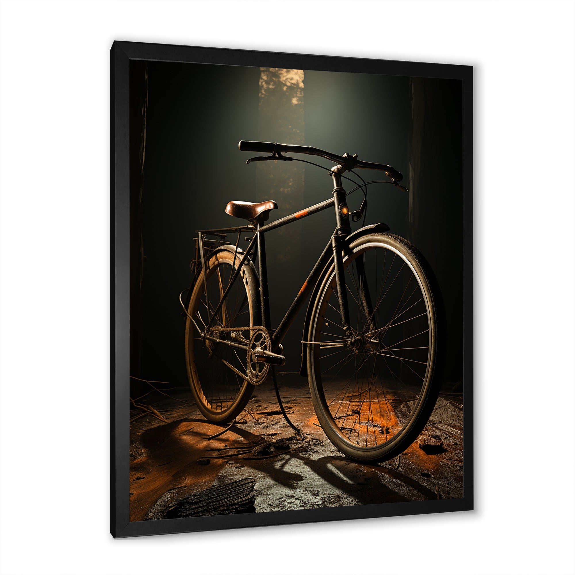 Bronze Balance Bicycle - Bicycle Canvas Wall Art