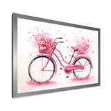 Candy Cruise Pink Bicycle - Bicycle Canvas Wall Art