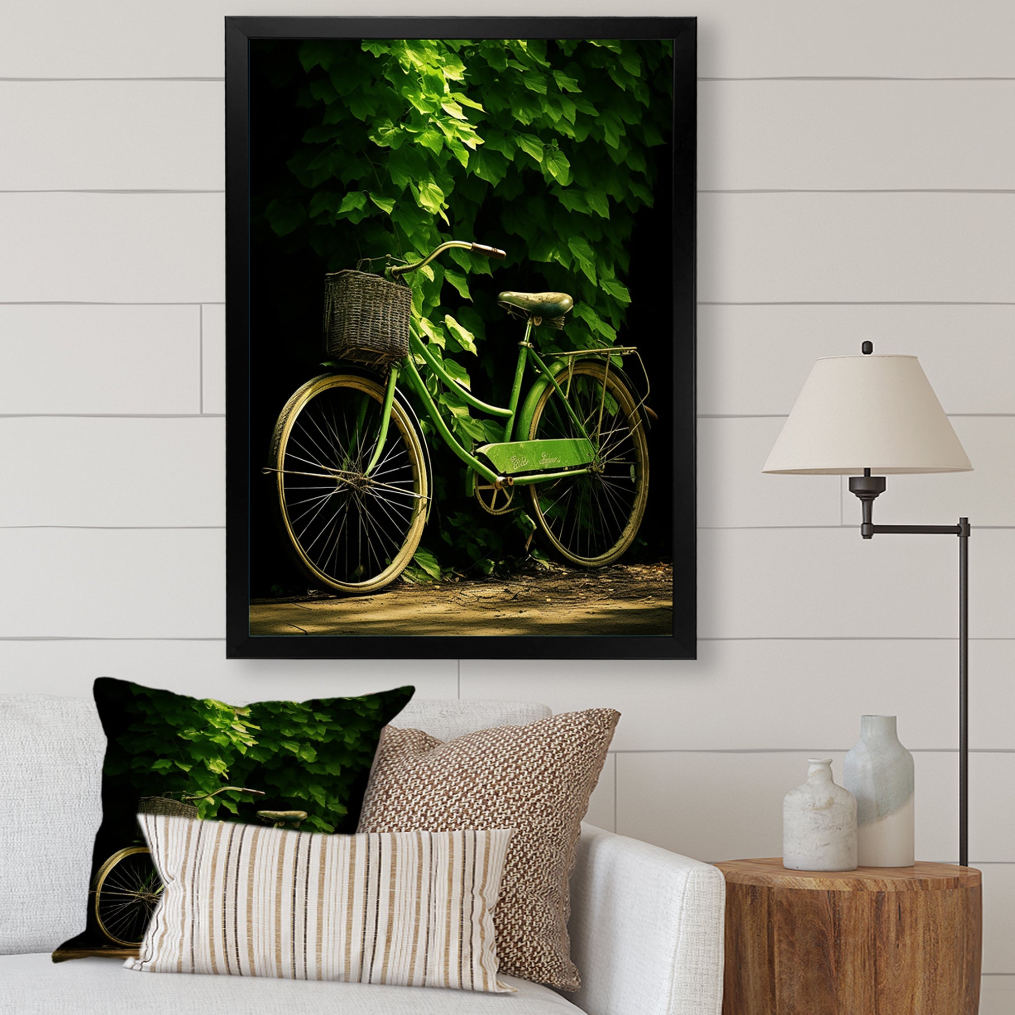 Emerald Escape Bicycle - Bicycle Canvas Wall Art