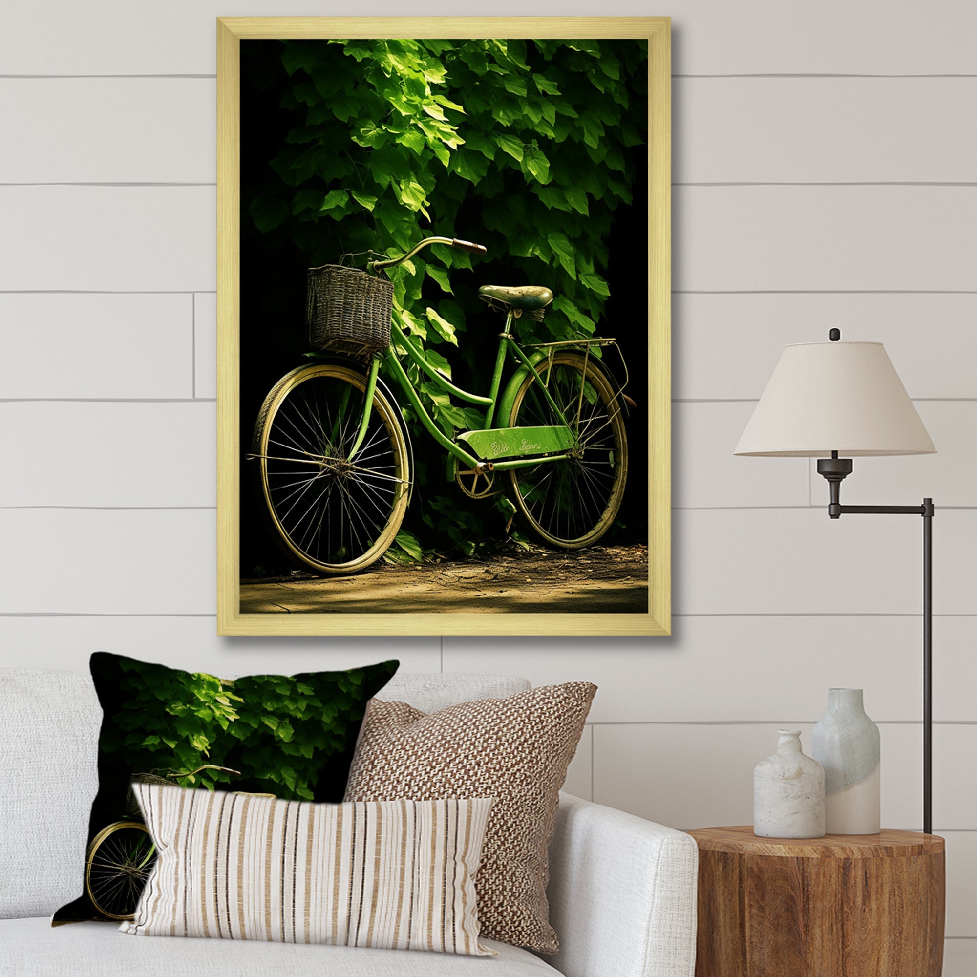 Emerald Escape Bicycle - Bicycle Canvas Wall Art