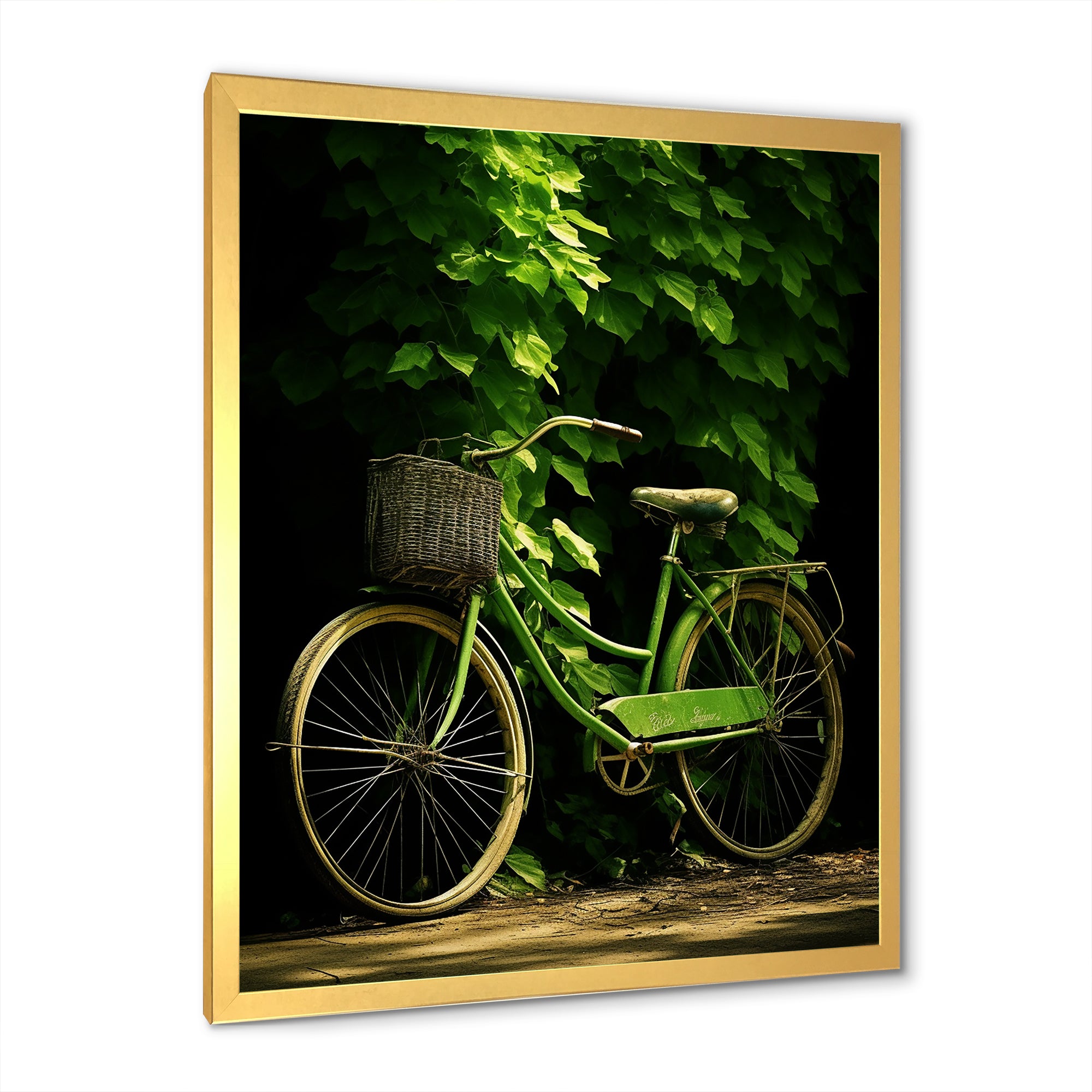 Emerald Escape Bicycle - Bicycle Canvas Wall Art