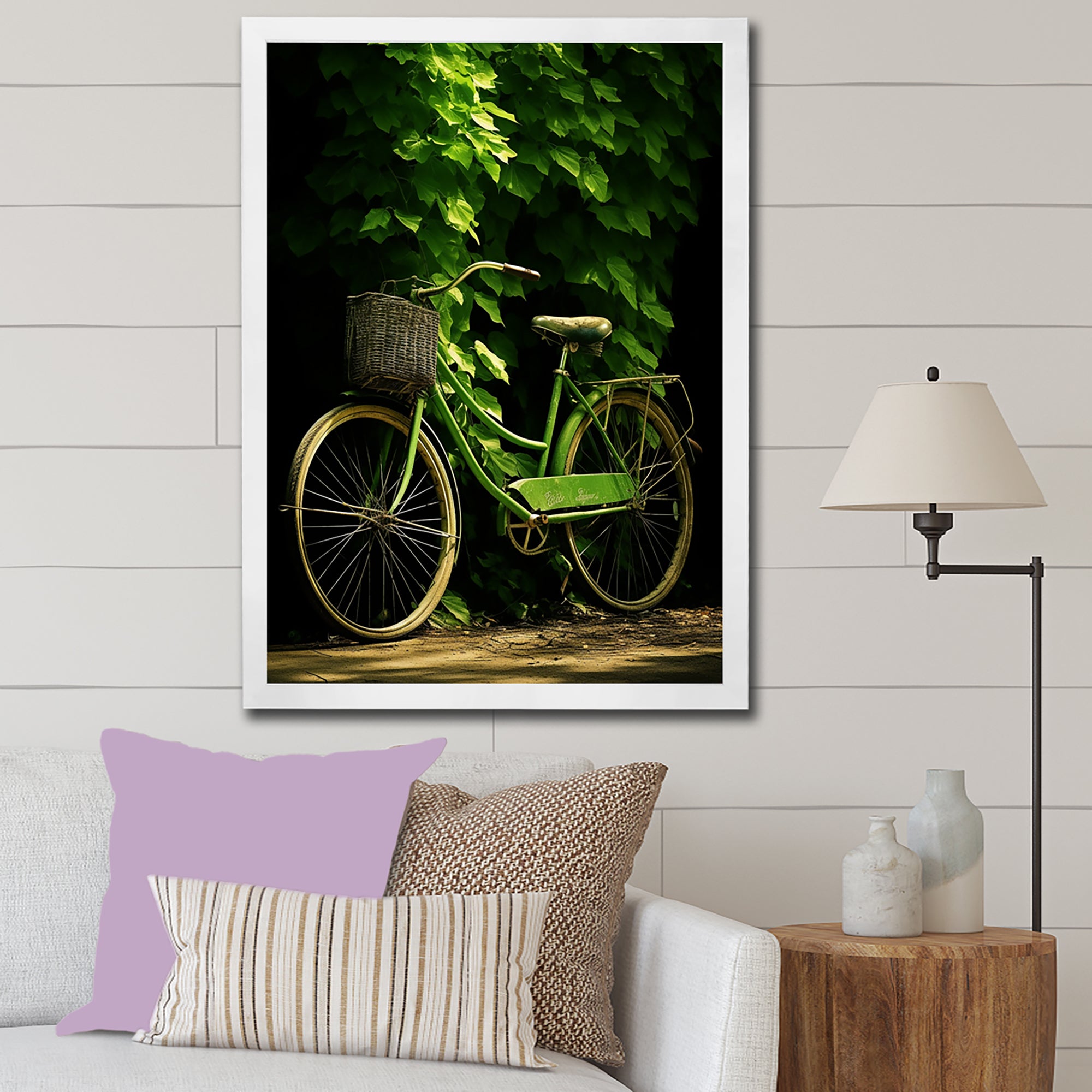 Emerald Escape Bicycle - Bicycle Canvas Wall Art