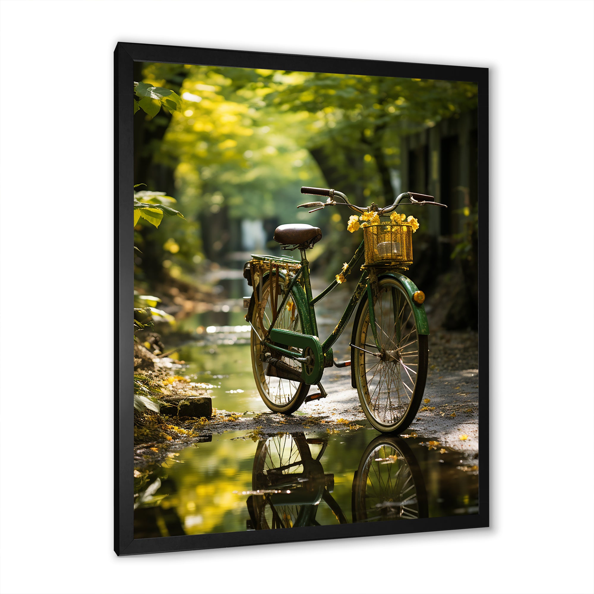 Emerald Excursion Bicycle - Bicycle Canvas Wall Art