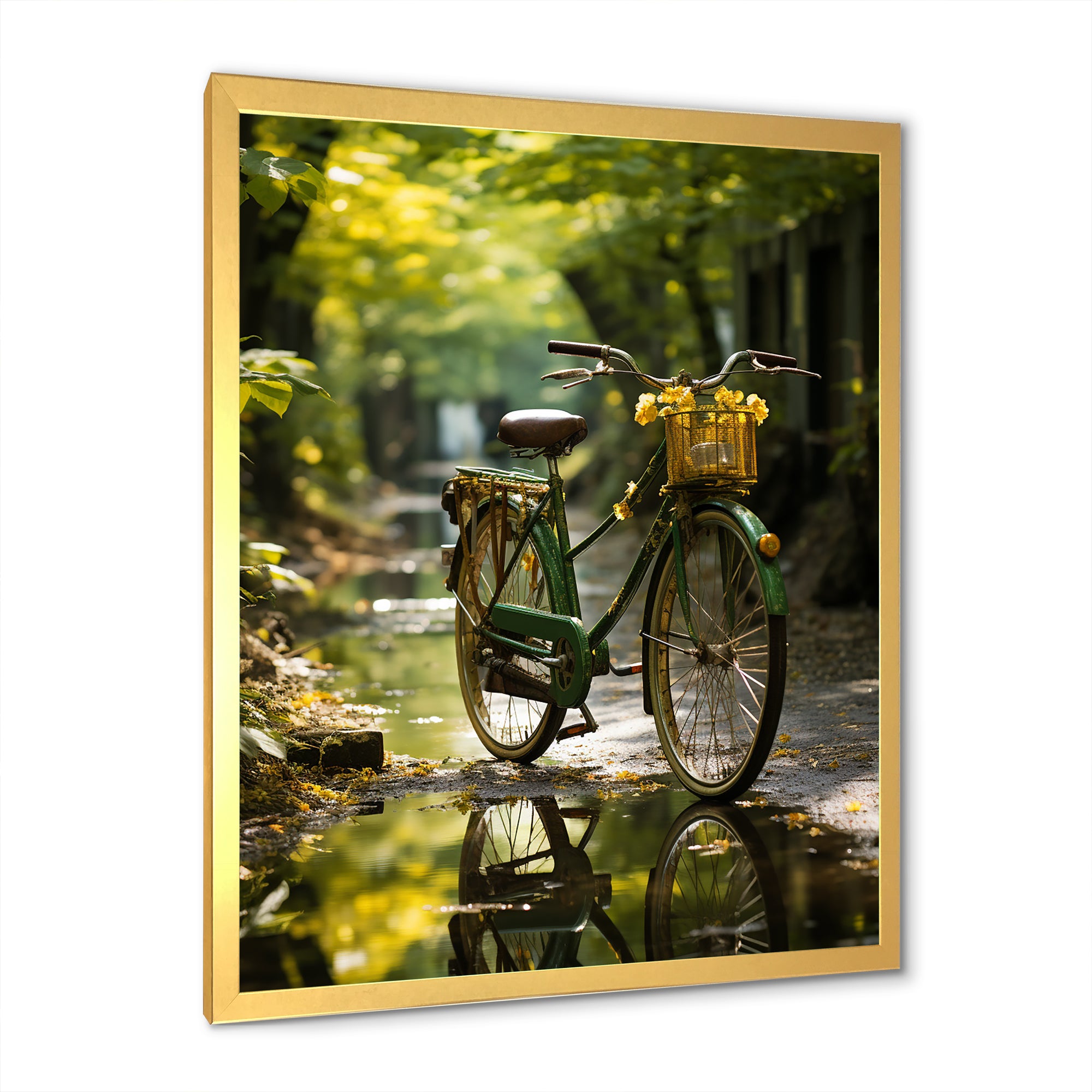 Emerald Excursion Bicycle - Bicycle Canvas Wall Art