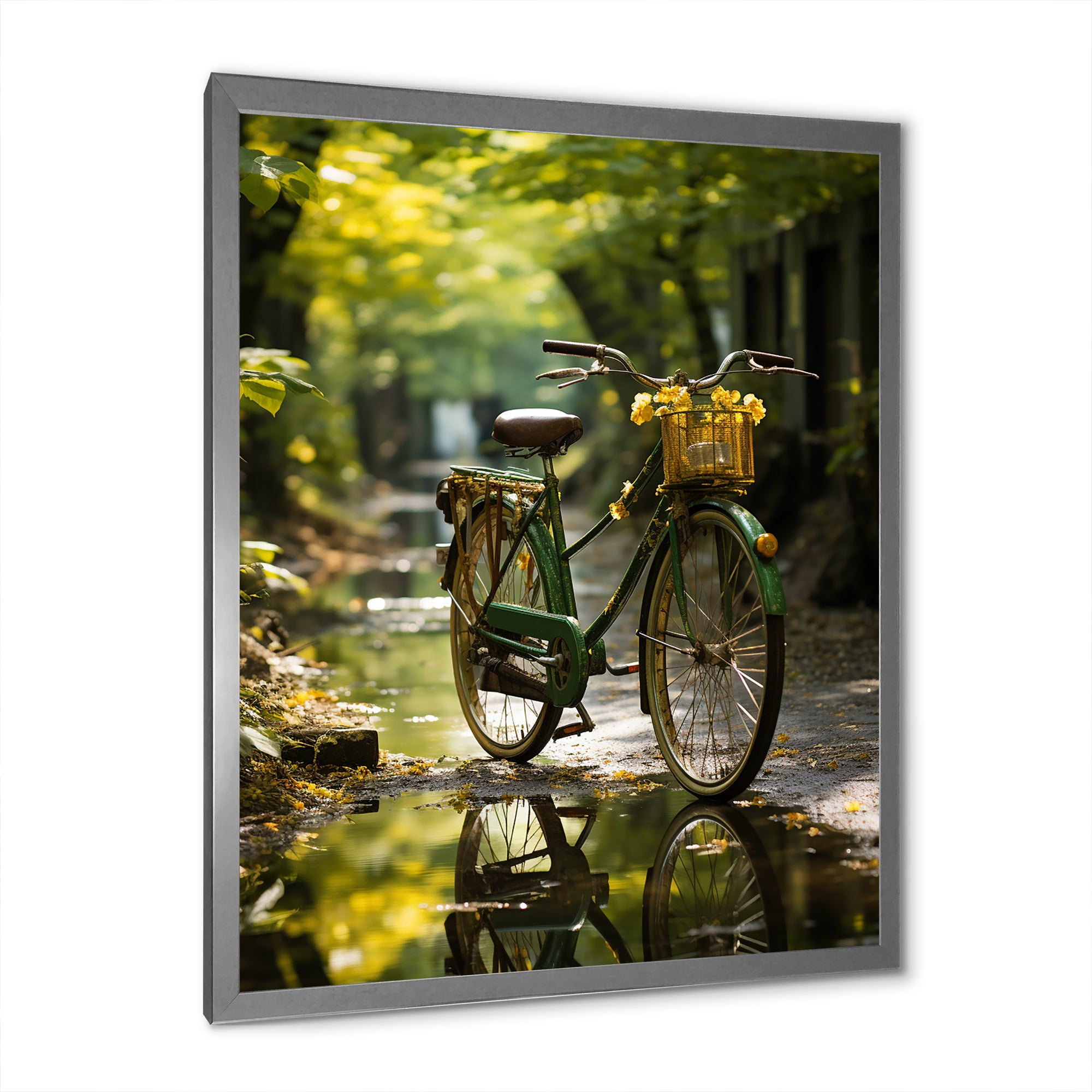 Emerald Excursion Bicycle - Bicycle Canvas Wall Art