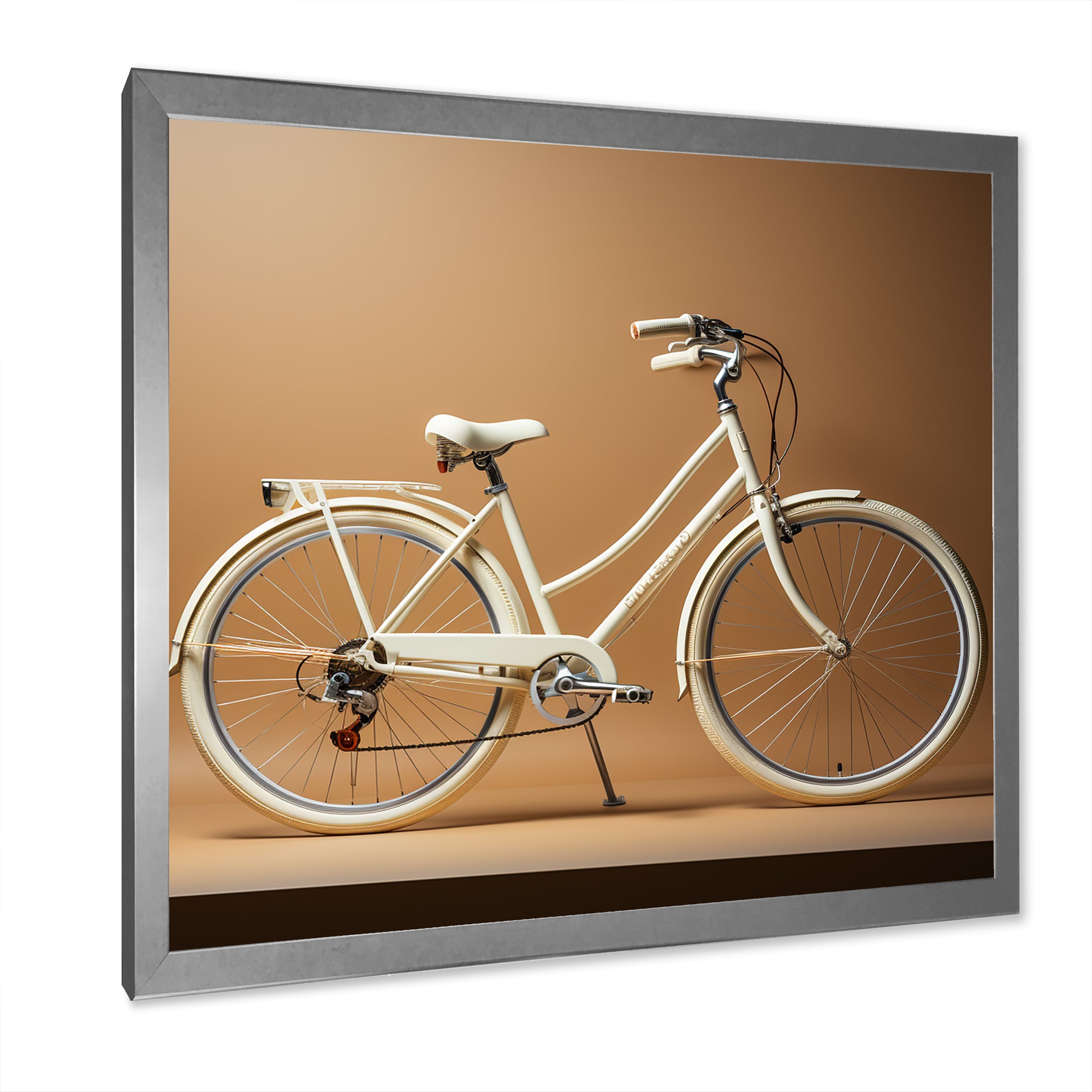 Ivory Itinerary Bicycle - Bicycle Canvas Wall Art