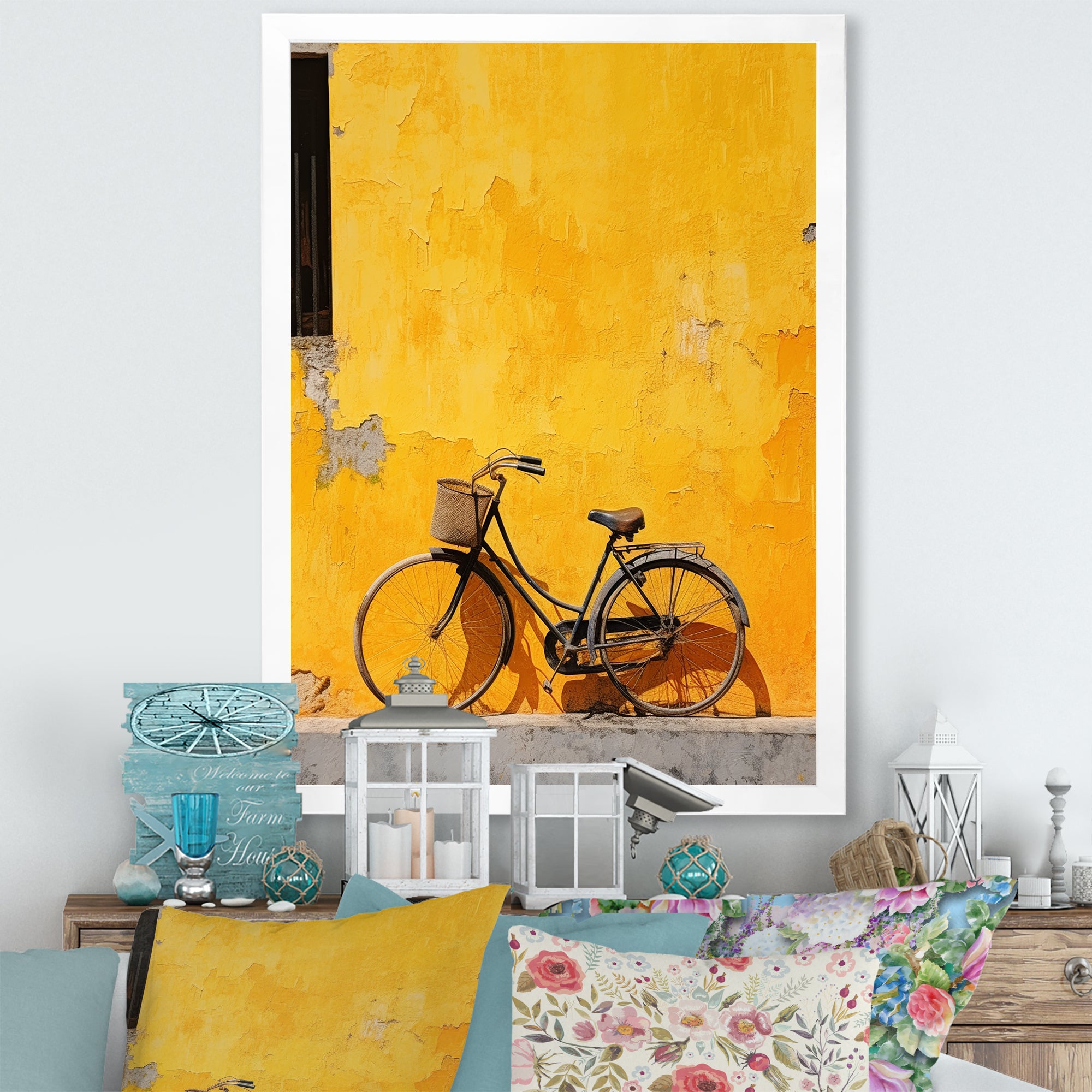 Lemon Leisure Bicycle - Bicycle Canvas Wall Art