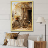 Olive Outing Vintage Bicycle - Bicycle Canvas Wall Art