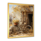 Olive Outing Vintage Bicycle - Bicycle Canvas Wall Art
