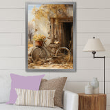 Olive Outing Vintage Bicycle - Bicycle Canvas Wall Art