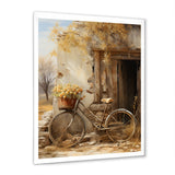 Olive Outing Vintage Bicycle - Bicycle Canvas Wall Art