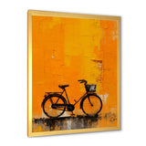 Bicycle Orange Odyssey - Bicycle Canvas Wall Art