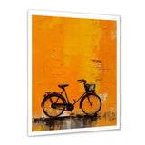 Bicycle Orange Odyssey - Bicycle Canvas Wall Art