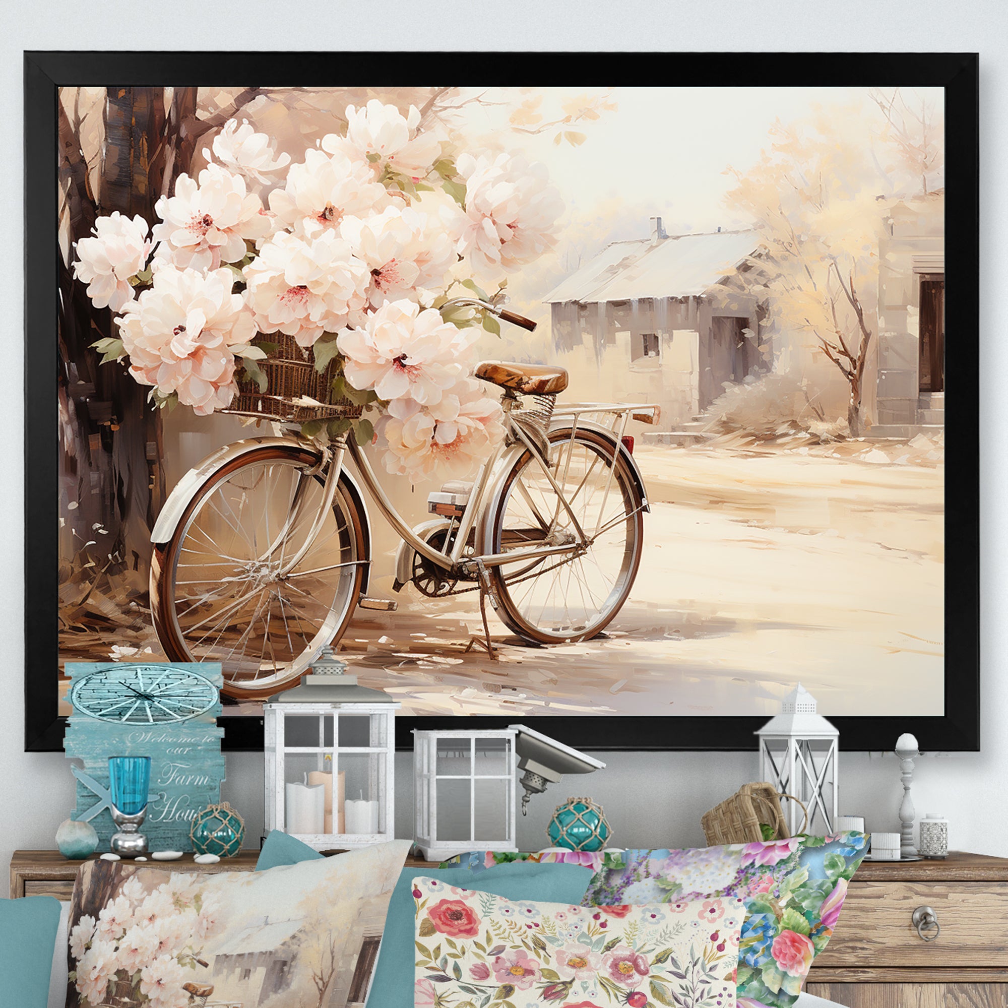 Bicycle Pearl Pedal I - Bicycle Canvas Wall Art