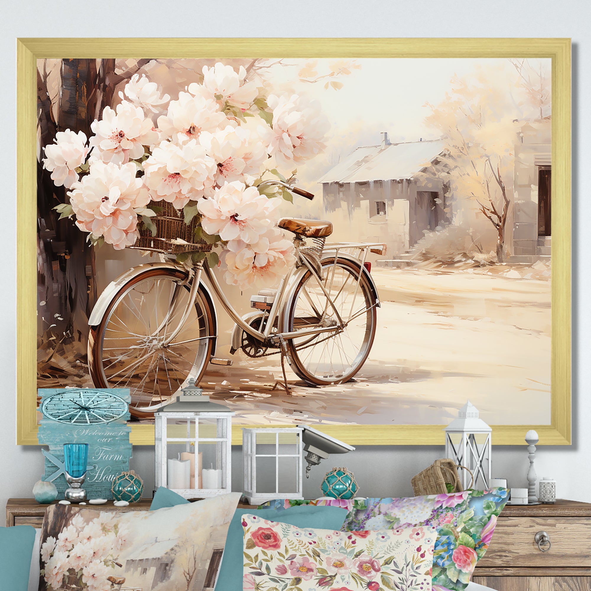 Bicycle Pearl Pedal I - Bicycle Canvas Wall Art