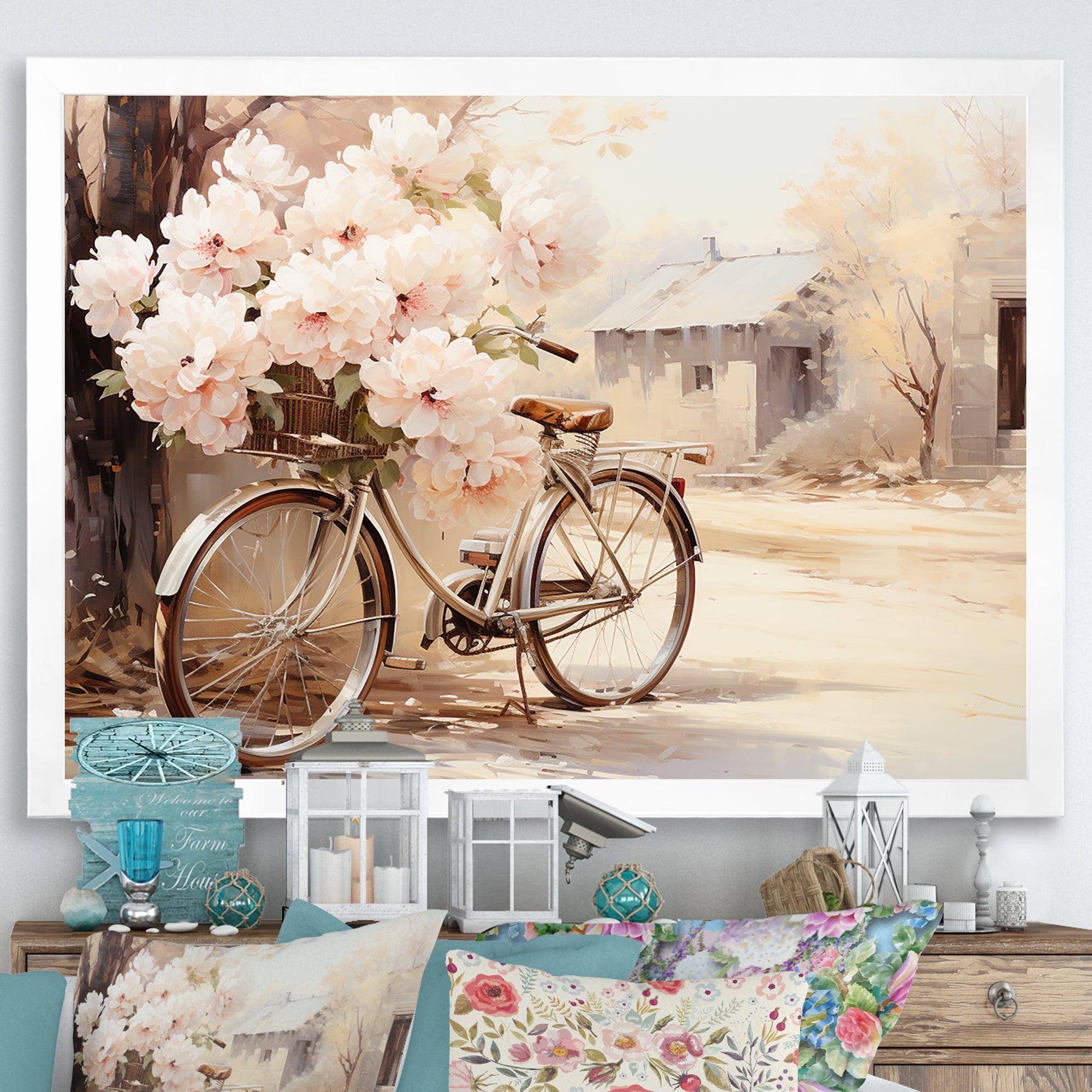 Bicycle Pearl Pedal I - Bicycle Canvas Wall Art