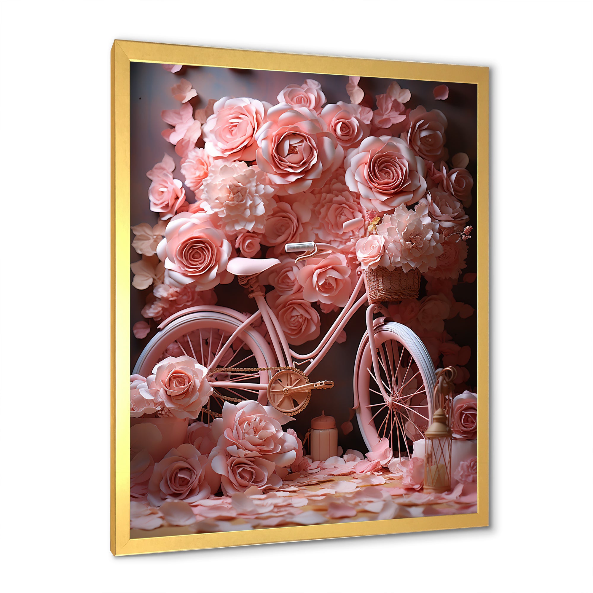 Bicycle Rose Reverie - Bicycle Canvas Wall Art