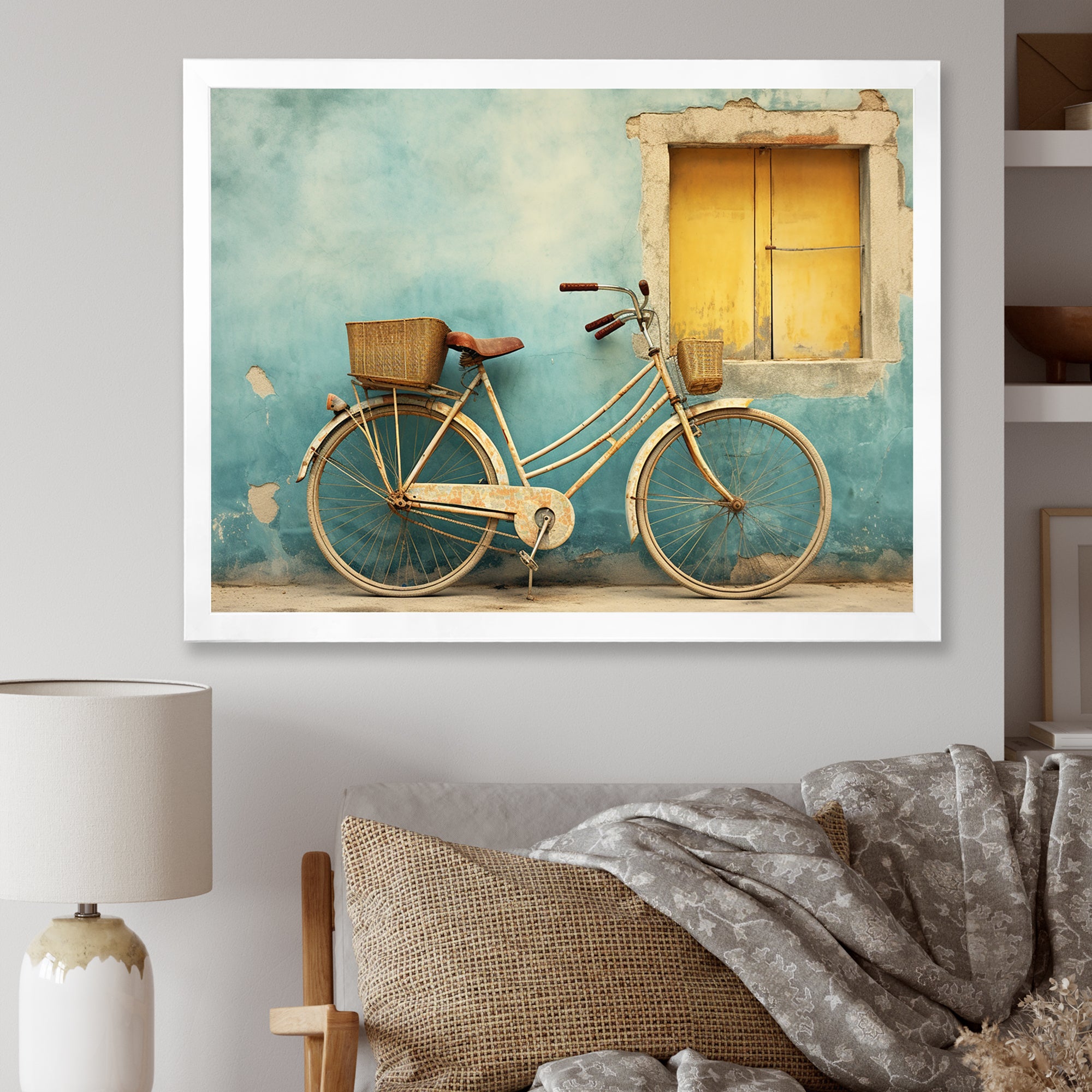 Teal Tour - Bicycle Canvas Wall Art